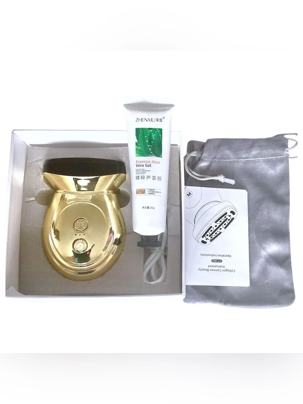 🆕 BRAND NEW IN BOX Gold LED Infrared EMS Toning Collagen Firming Skincare Device